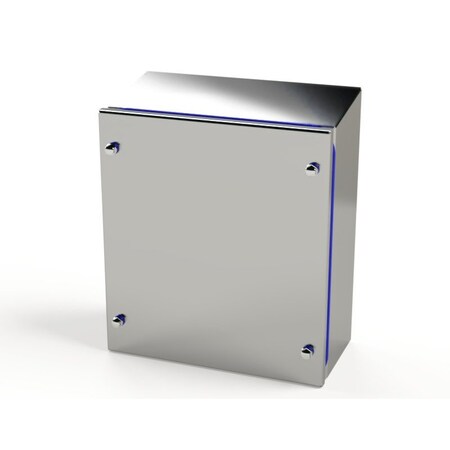 Saginaw Control & Engineering Fasteners Electrical Enclosures, 10-1/2 in H, 4 in D, 9-1/2 in W, NEMA 3R, 4, 4X, 12, 13 SCE-11KJ1004SSST